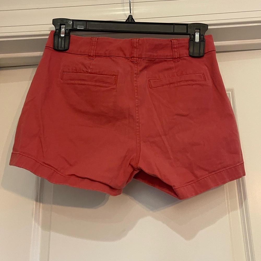 J. Crew Women's Coral Chino Shorts - Picture 2 of 3